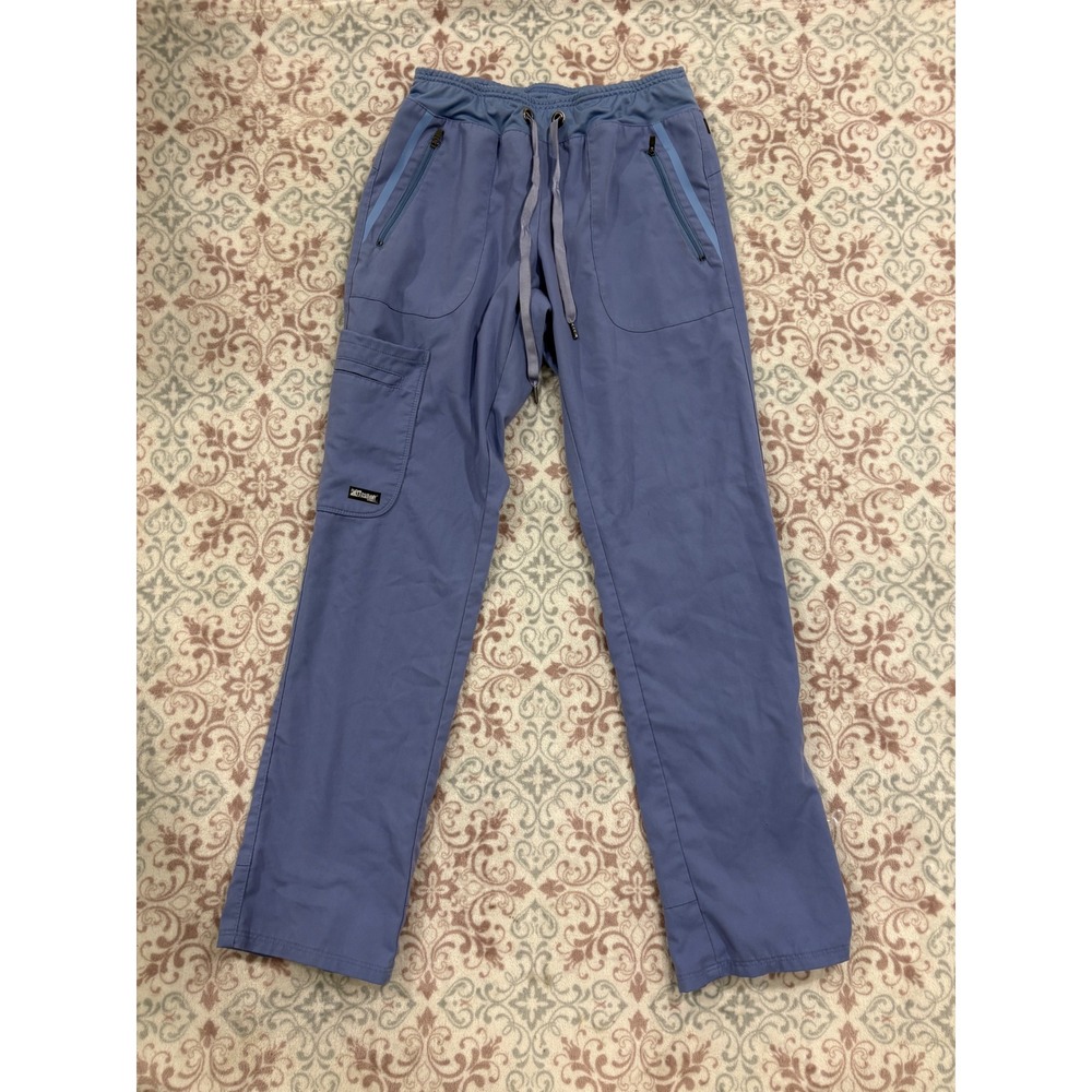 Greys Anatomy Impact Barco Scrub Pants Blue XSP Cargo Jogger Drawstring RN 50681